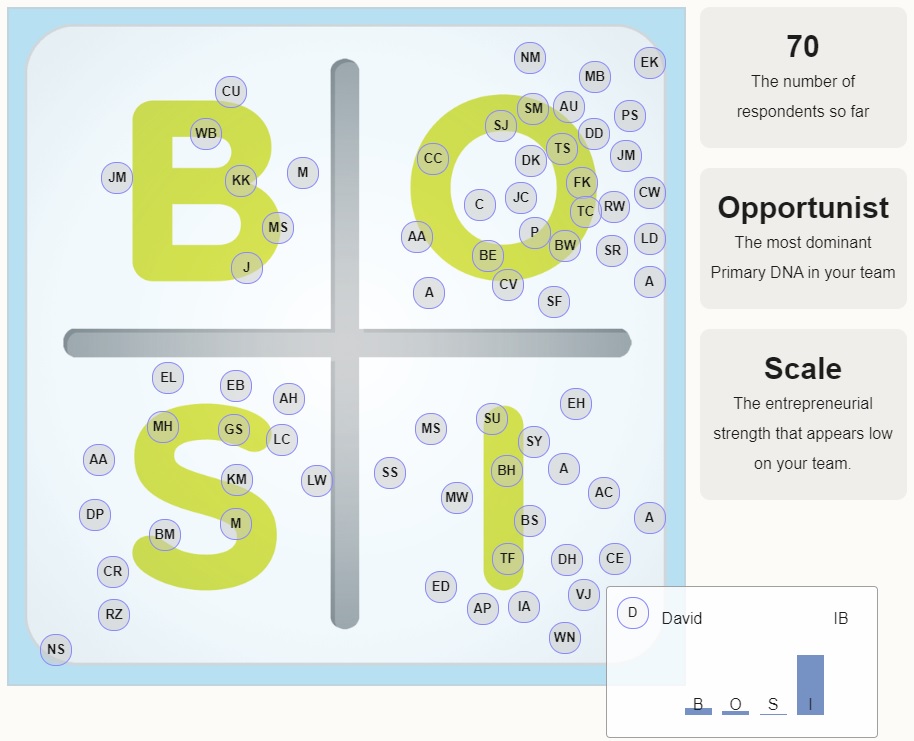 BOSI Quadrant identifying gaps in your business