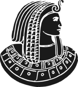vector of Egyptian king's portrait