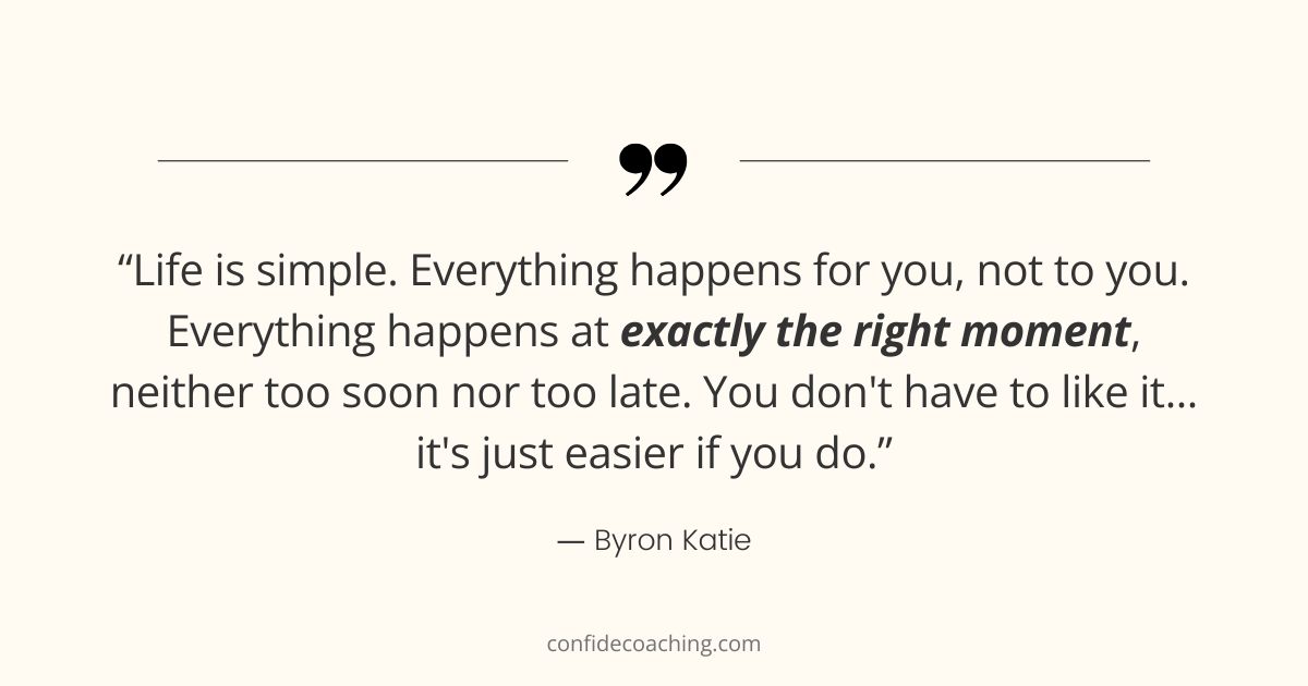 byron katie quote on life impermanence