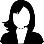 illustration black and white female anonymous face