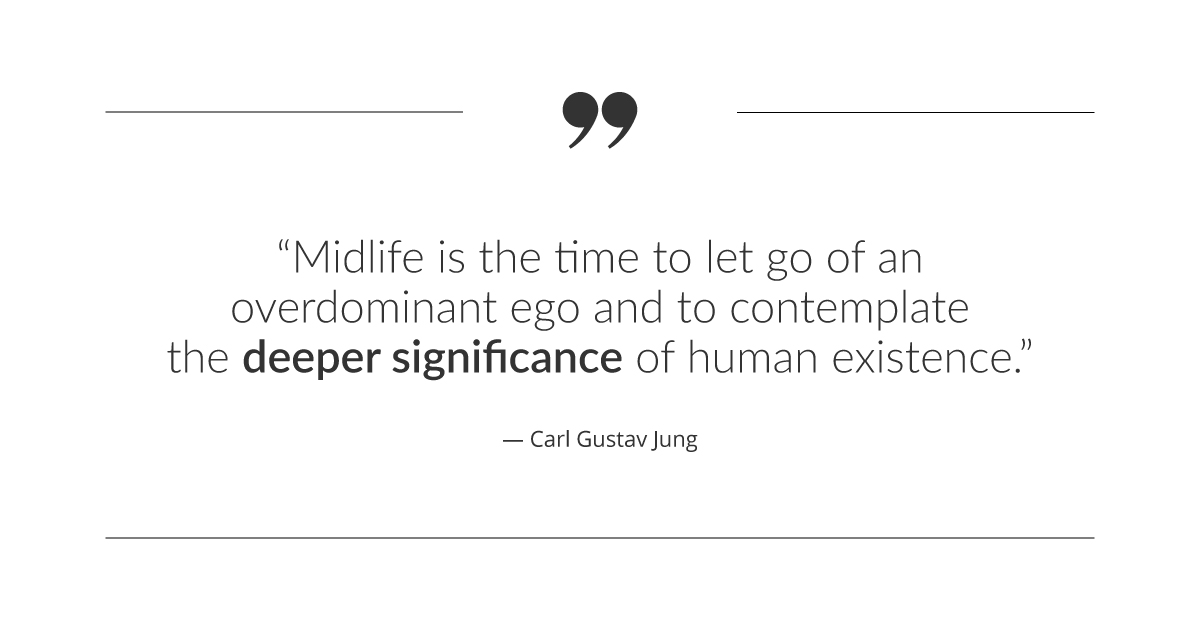 Carl Jung quote about midlife