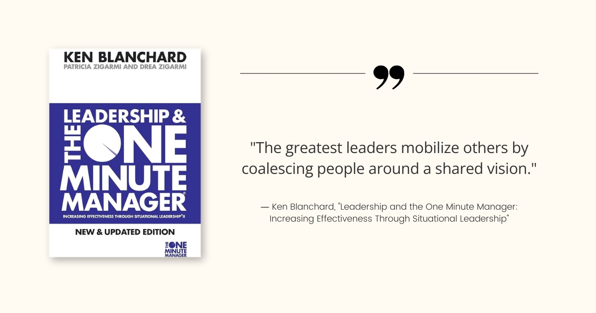 Ken Blanchard quote from the book 