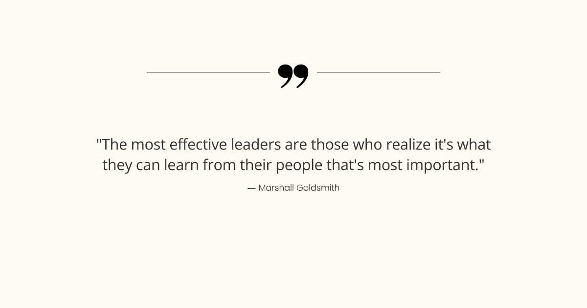 Marshall Goldsmith on effective leadership